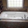 Whirlpool Tub with Tile & Granite Accents