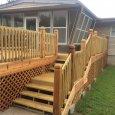 After: 16' x 16' Cedar Deck (Build & Treat)